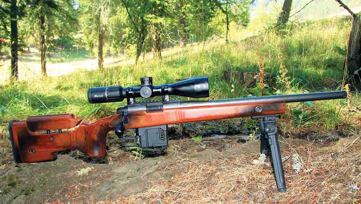 Vudoo Gun Works’ Three 60 rifle was made for one thing and one thing only: shooting very small groups with best-quality .22 LR ammunition like that from Lapua and SK.